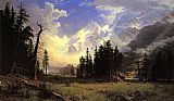 The Morteratsch Glacier Upper Engadine Valley Pontresina by Albert Bierstadt